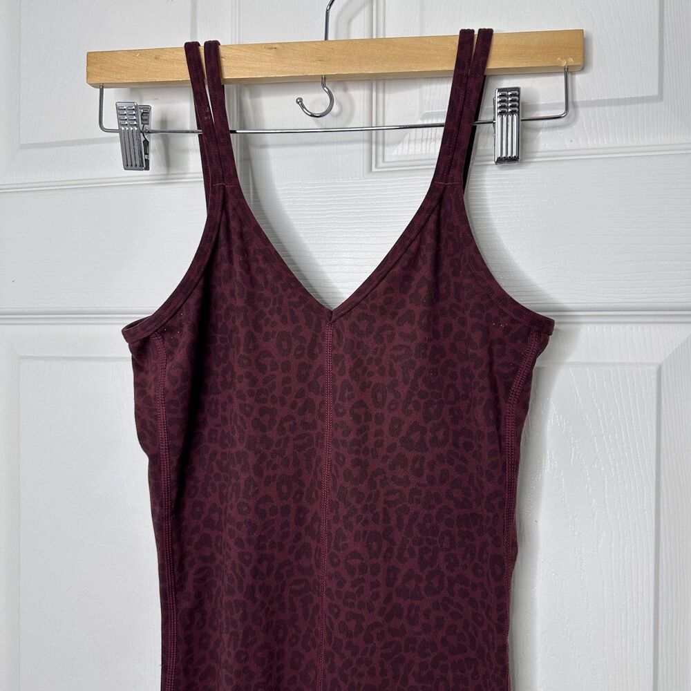 EveryDay Yoga Leopard Print Red Jumpsuit - Picture 8 of 10